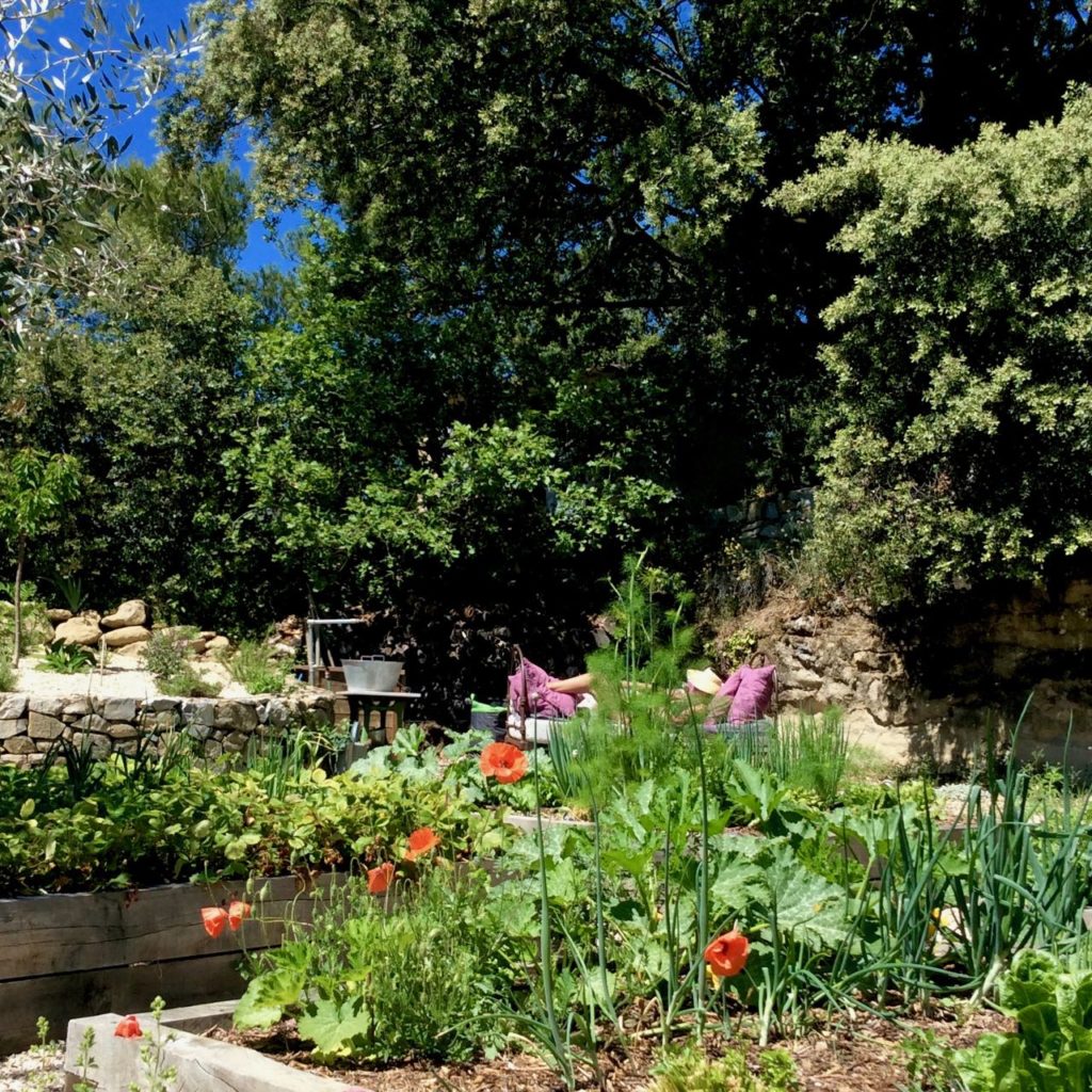 Potager, kitchen garden at La Baye des Anges