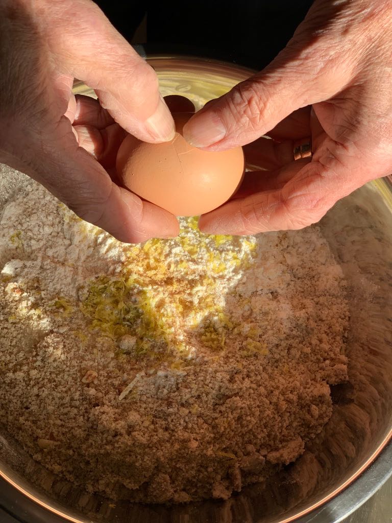 Cooking Christmas biscuits at la Baye des Anges