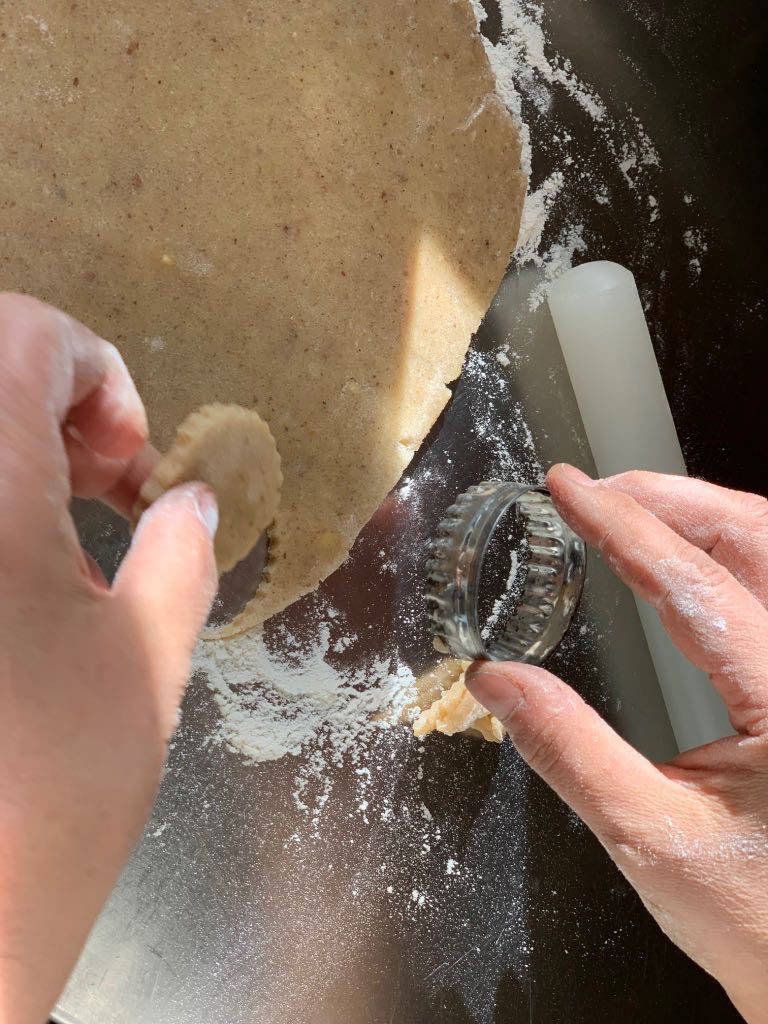 Cooking Christmas biscuits at la Baye des Anges