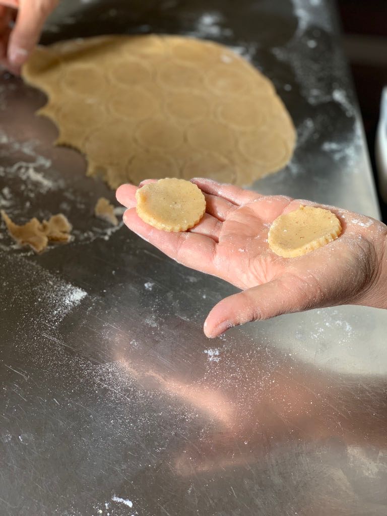 Cooking Christmas biscuits at la Baye des Anges