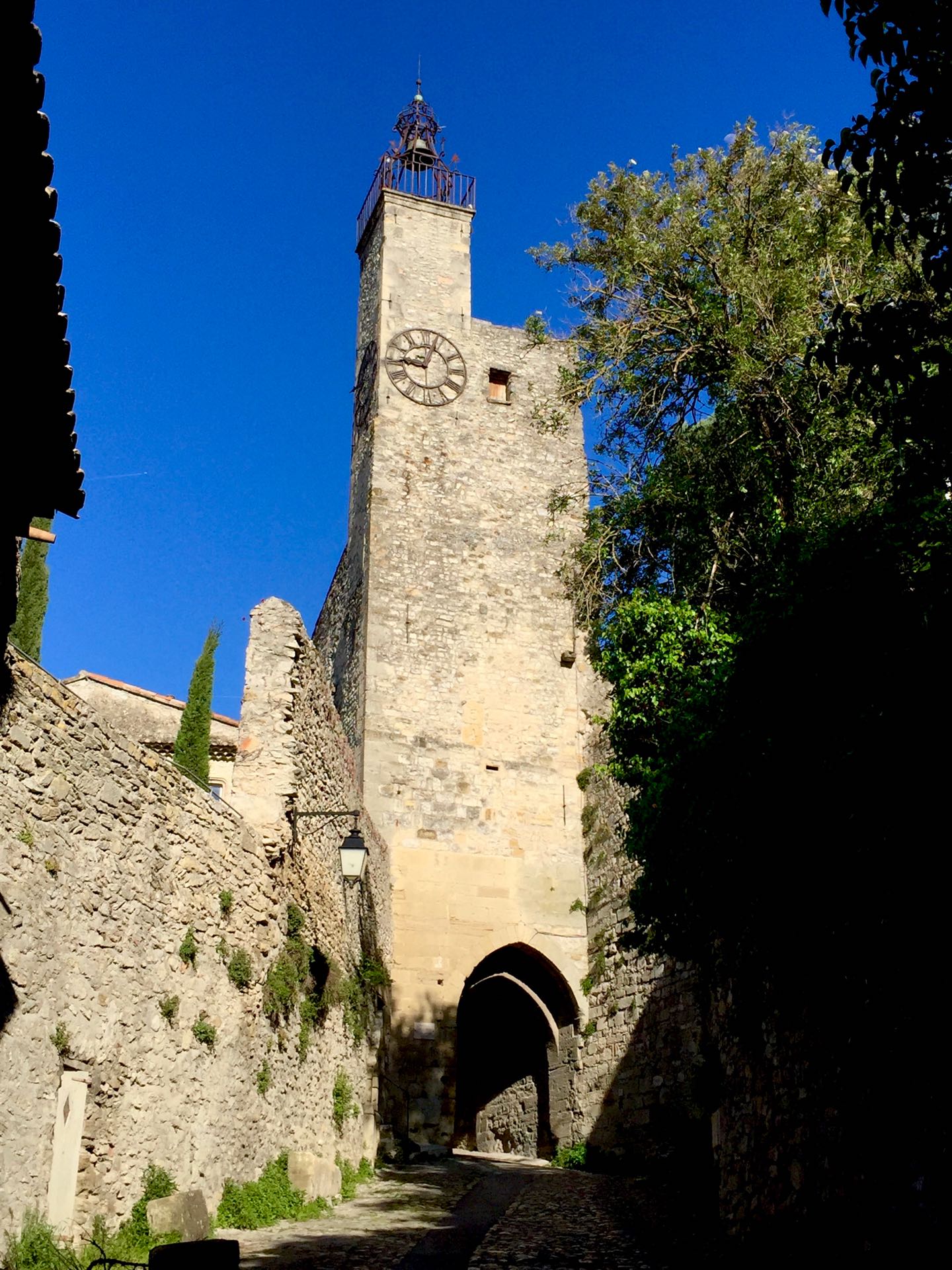 Along the streets of the fortified town