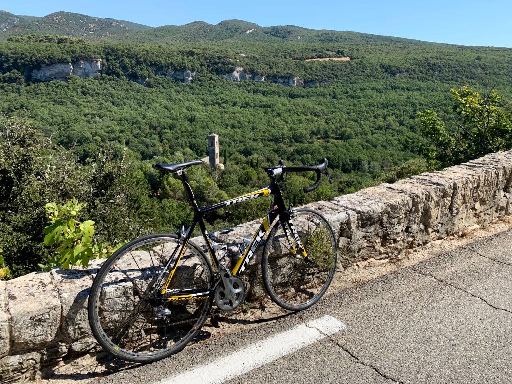 Cycling south of Mont Ventoux