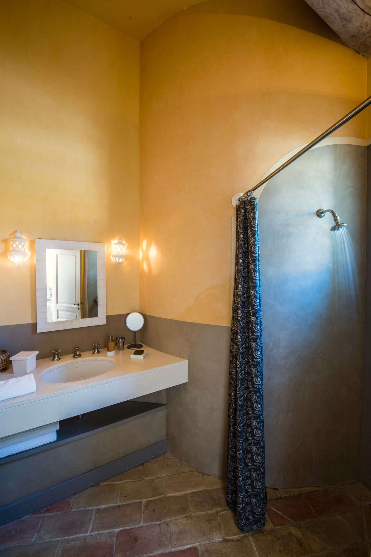 En suite shower room at La Suite by la Baye des Anges